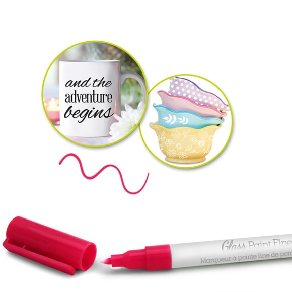 Glass Paint Fineliner Marker 3ml (Magenta) - Picture 2 of 9